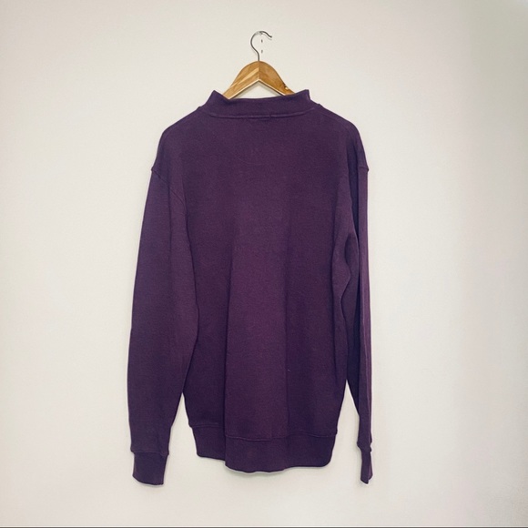 KIRKLAND | EGGPLANT 1/4 ZIP SWEATER - Picture 2 of 4